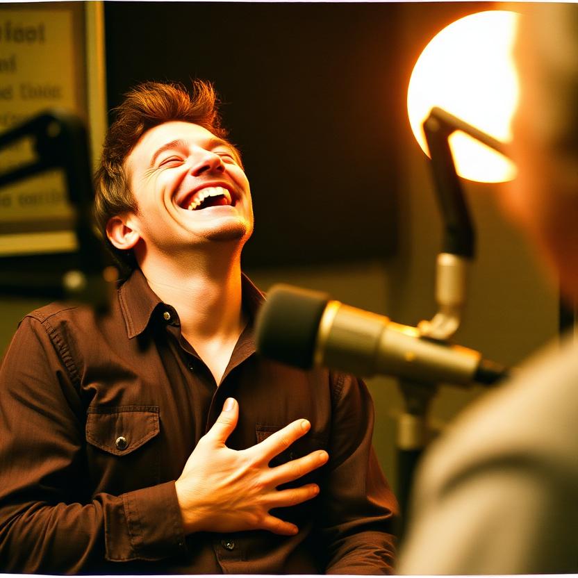 Dan laughing at Marlow's question