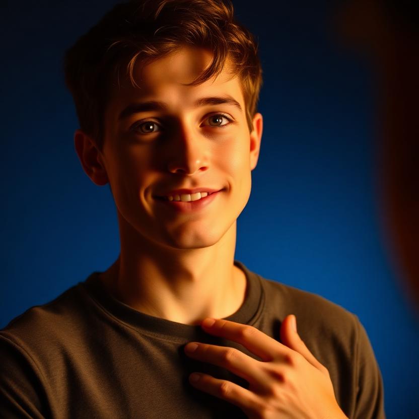reaction — Wesley, caught off guard by a kind question