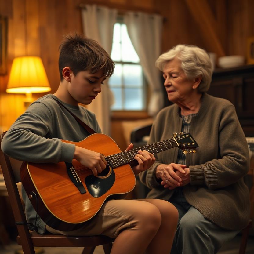 the boy and his grandmother
