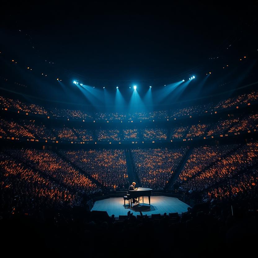 arena of phone lights